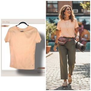 🌿Old Navy Active Women's Med Semi Active Mesh Back Top in Orange-Nice!